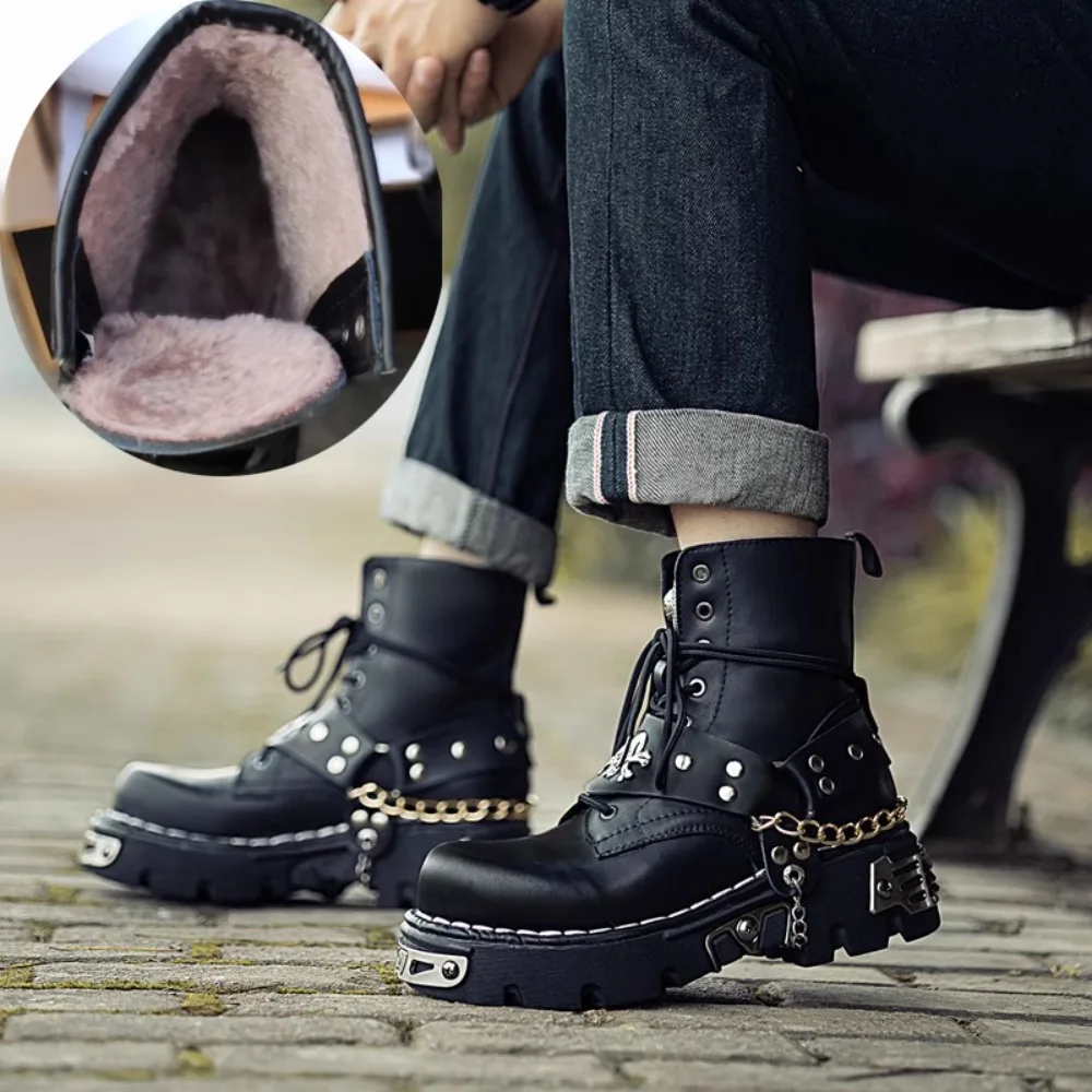 Motorcycle Chain - Stivali da Moto in Vera Pelle