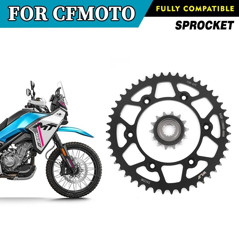 Motorcycle Parts Chain - Pignone e catena a 47 denti